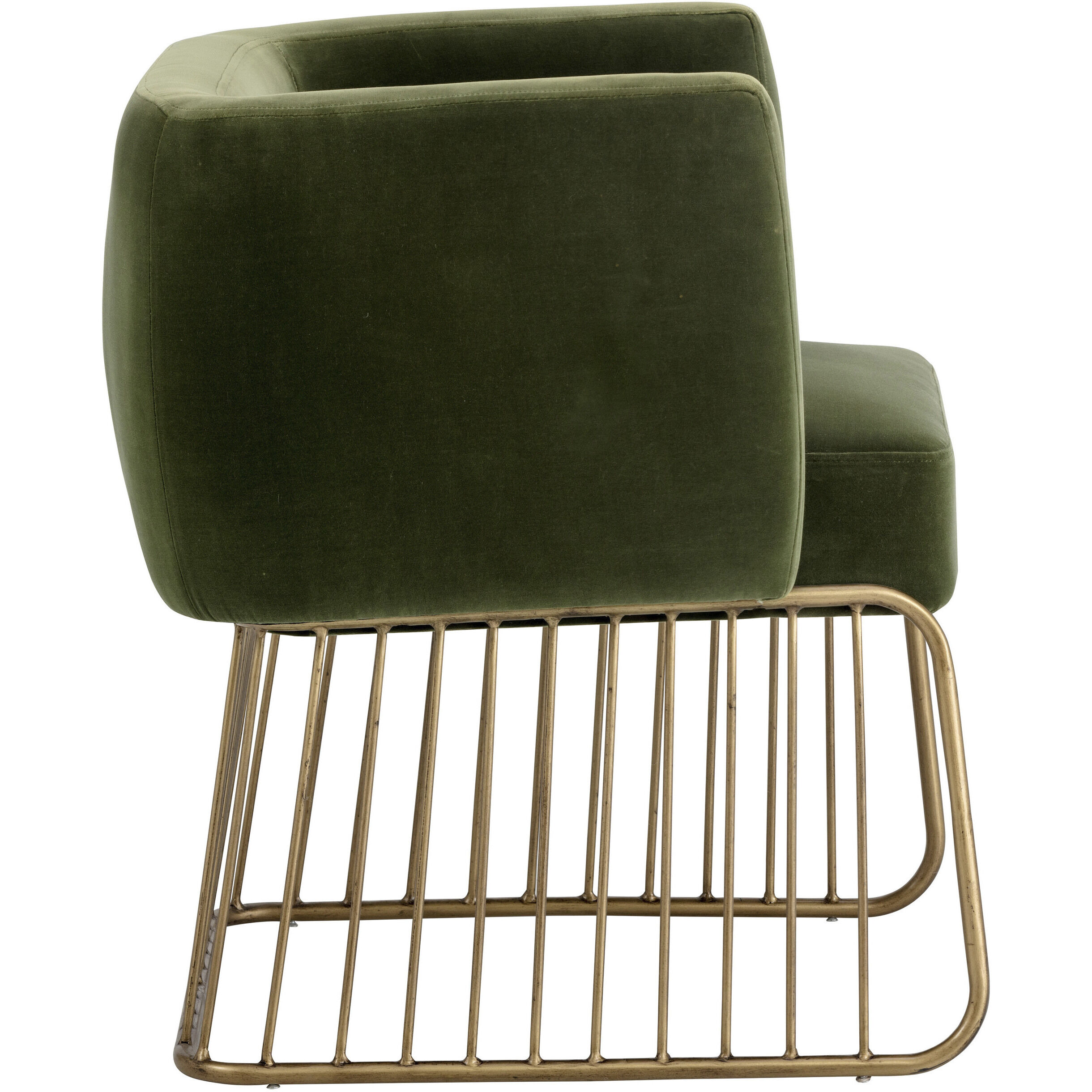 Gala Forest Green Dining Armchair